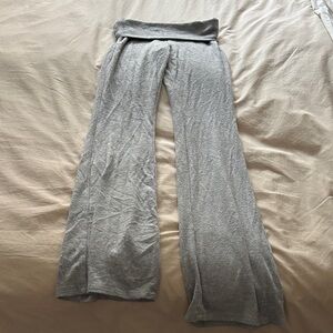 Katie J NYC Gray Flared Bottom Pants